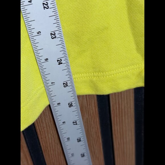 Eileen Fisher Sweater Medium Womens Lime Green Cowl Neck 100% Organic Cotton - Picture 4 of 7